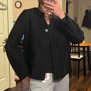 Light wool boxy jacket